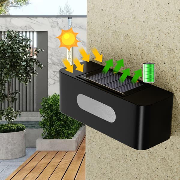 Solar Fence Lights Outdoor Wall Lights White 8 White 8
