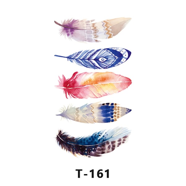 Tillfällig tatueringsdekal - Blommig hjortdesign (T161)