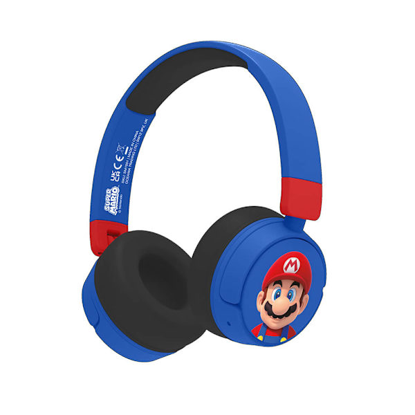 Høretelefoner On-Ear Wireless 85dB/95dB Super Mario Blå
