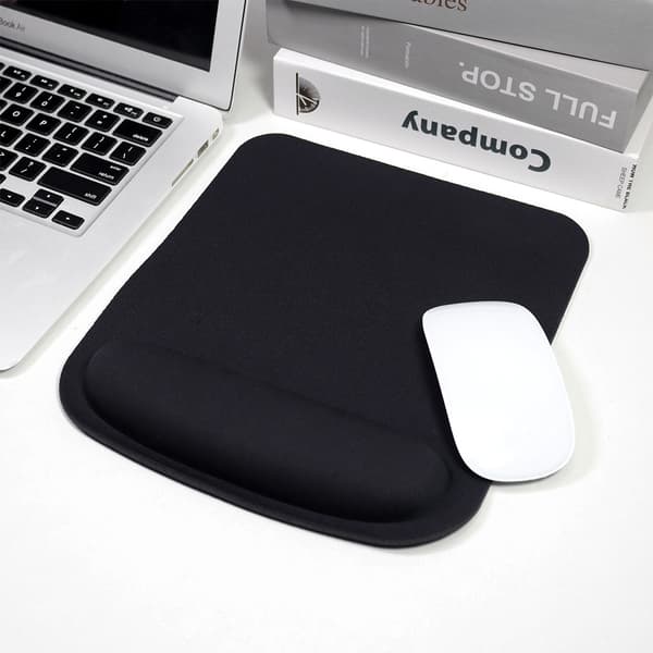 Ergonomisk musmatta med handledsstöd Black Black