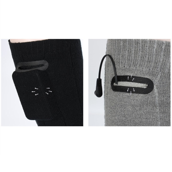 Batteriopvarmede sokker 2200 mAh Grå