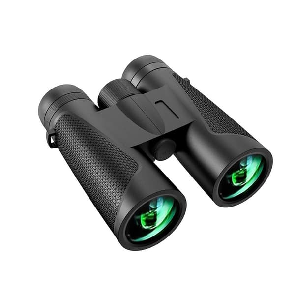 12x42 HD Binoculars - Sort Højtydende Optik til Udendørs Eventyr og Fuglekiggeri