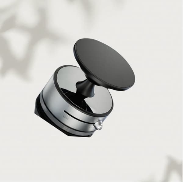 360° Roterende Magnetisk Telefonholder i Aluminiumlegering Silver Silver
