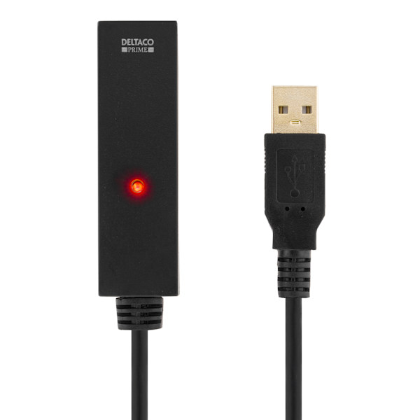 PRIME USB extension cable, active, USB 2.0, 7m, black