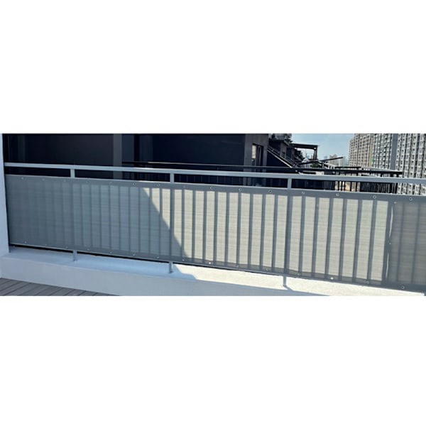 Balkon privatlivsskærm Grå
