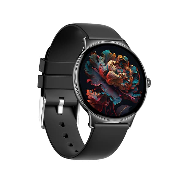 Multifunktionelt smartwatch med Bluetooth-opkald og sundhedsovervågning Sort