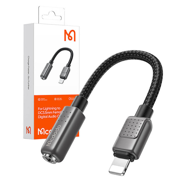 Ljudadapter Mcdodo CA-5010 Lightning till minijack 3,5 mm 0,11 m