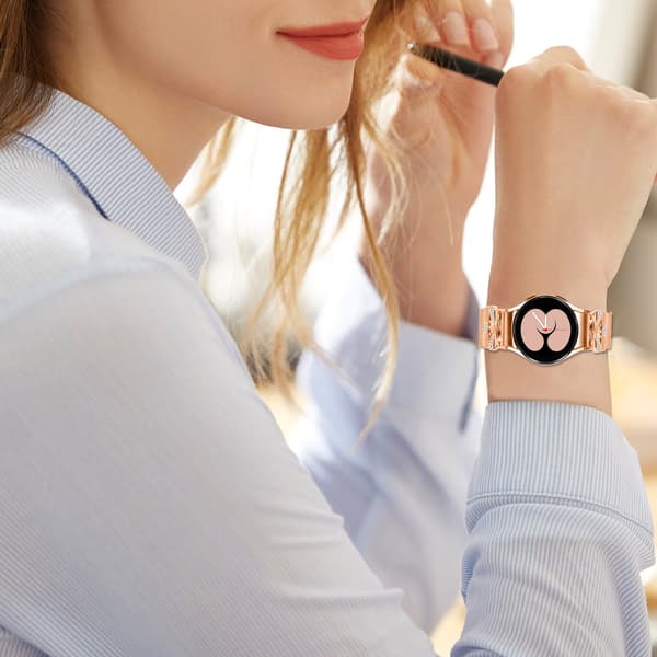 Urrem i rosaguld rustfrit stål til Galaxy Watch4/5/6/7
