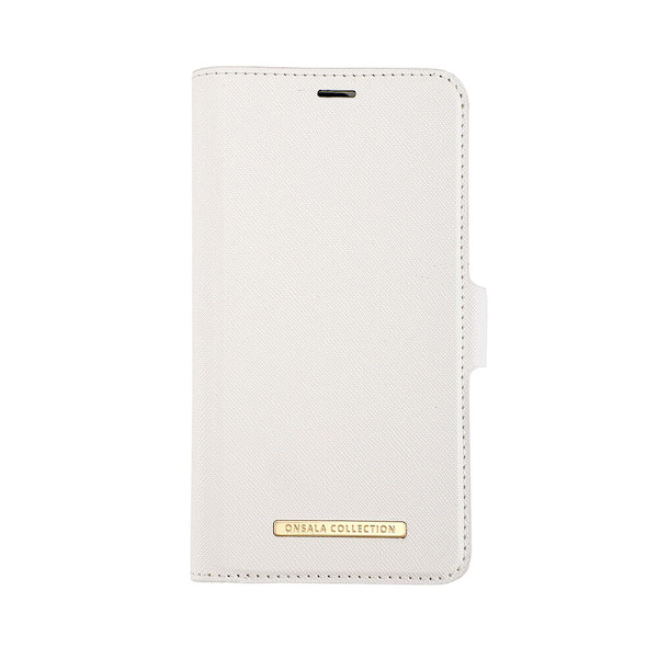 Mobilfodral  Saffiano White - iPhone 12  / 12 Pro