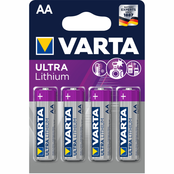 Varta Ultra Lithium AA / LR6 Batteri 4-pack