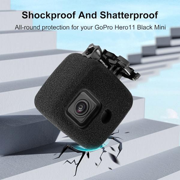 Vindtätt skumskydd till Go Pro Hero 11 Mini