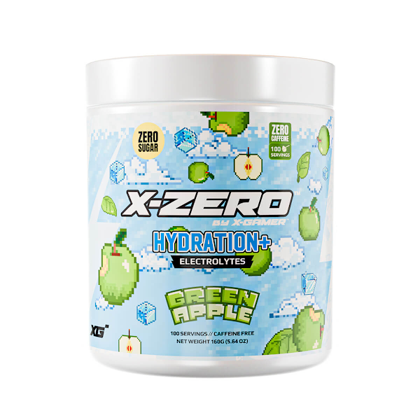 Energidrikpulver X-Zero Hydration+ 160 gram Green Apple