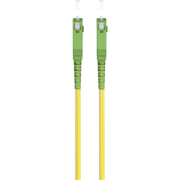 Fiberoptisk kabel (FTTH), Singlemode (OS2) Yellow, gul (Simplex), 3 m