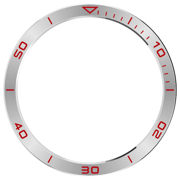 Garmin Tactix 8 47mm Bezel: Silver-Red Time Zone Edition