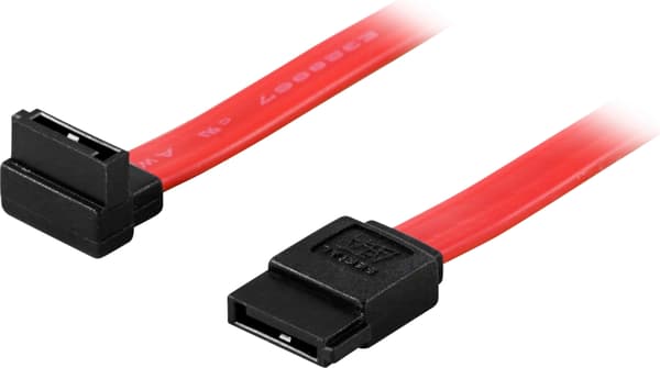 SATA/SAS-kabel, vinklet (opad)-lige, 0,3 m