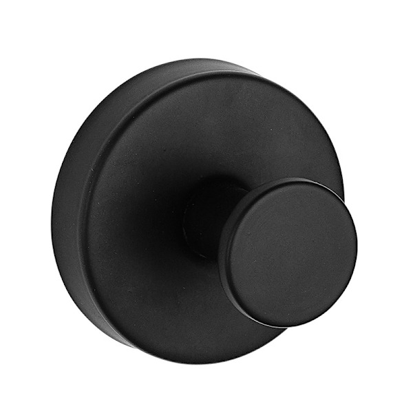 Väggkrokar med sugpropp, 4-pack Svart