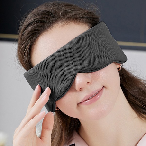 Heltäckande sovmask för ögon och öron Svart