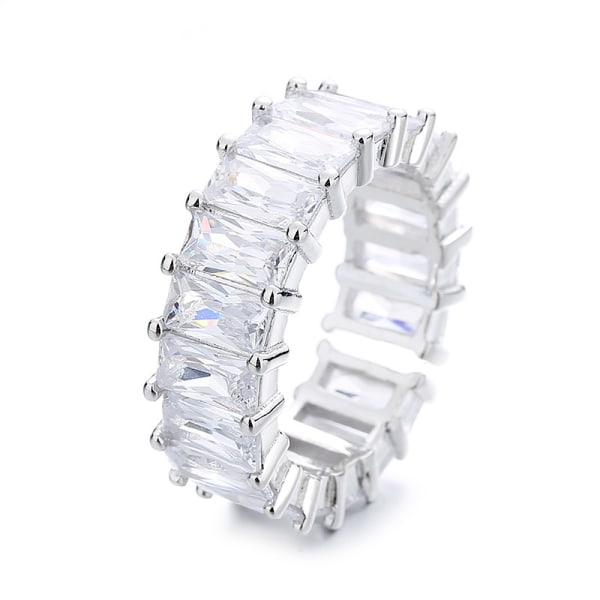 Cubic Zirconia Ring för kvinnor Silver Silver