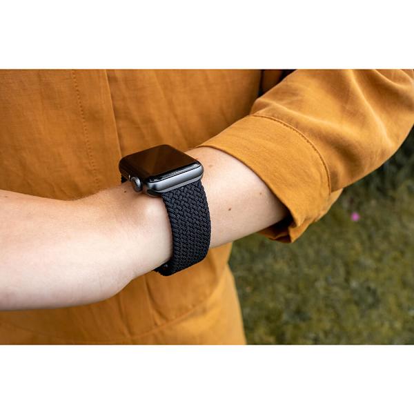 Klockarmband Flätat SVART Apple Watch 38/40/41mm