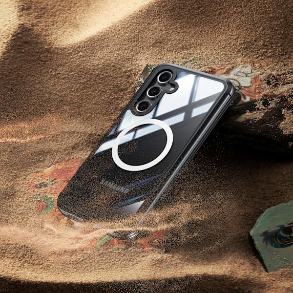 Samsung Galaxy S24 FE Skal, Bakstycke i Härdat Glas 9H Svart