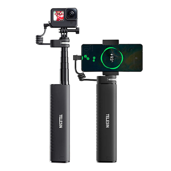 TELESIN Power grip selfie-tikku (virtapankilla) TE-CSS-001