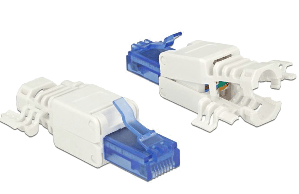 RJ45 plug Cat.6A UTP toolfree 2 pieces