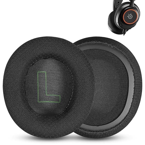 Udskiftningsørepolstring til SteelSeries Arctis Nova Pro Hovedtelefoner Black+Green Black+Green