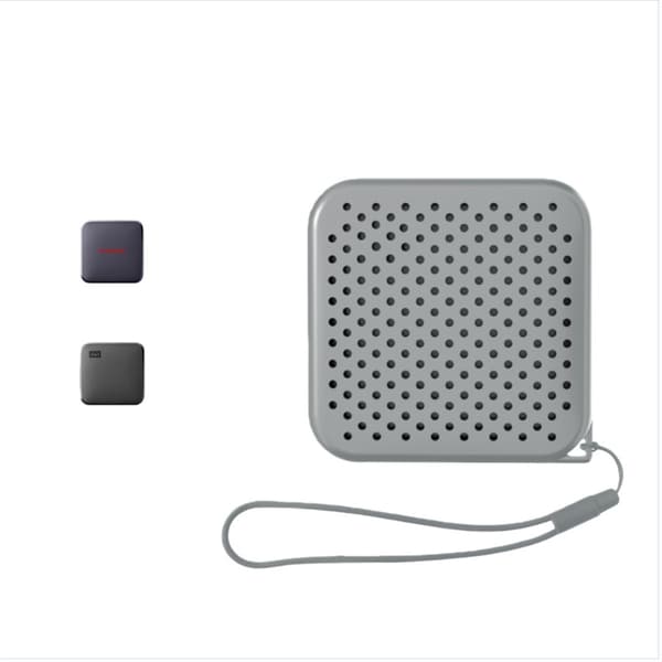 Silicone Protective Case for Elements SE SSD kompatibelt med Elements SE SSD - stöttålig tvättbar med bärremshål Gray Gray
