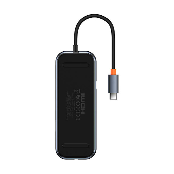 Adapter 4w1 Baseus Hub USB-C med 4xUSB 3.0 (mörkgrå)