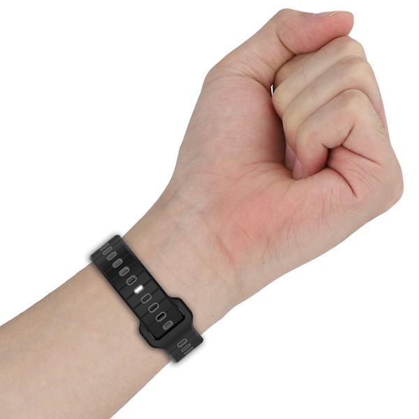 Silikoniranneke Garmin Vivoactive 6 -kellolle Musta + harmaa