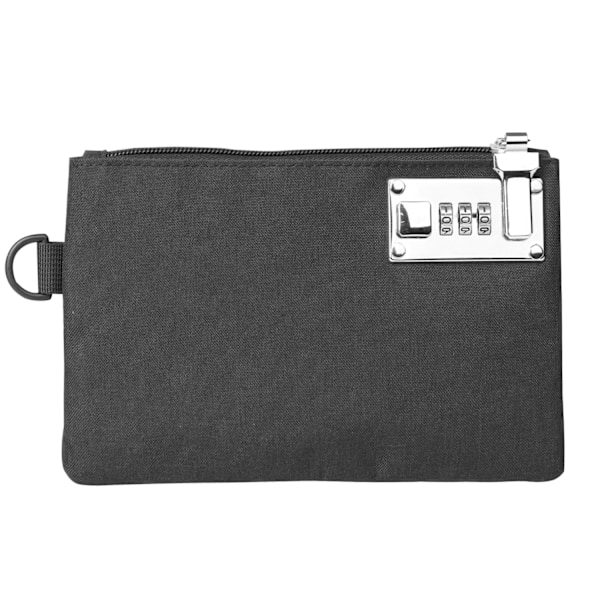Oxford Cloth Security Wallet med lösenordslås Svart