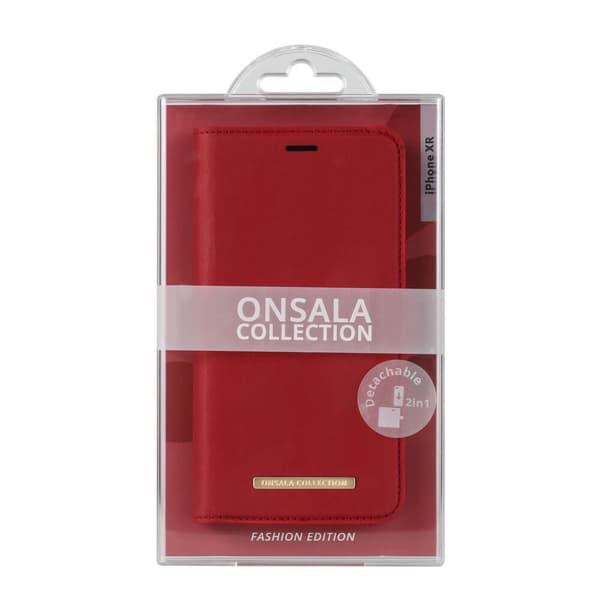Mobilfodral Saffiano Red - iPhone XR