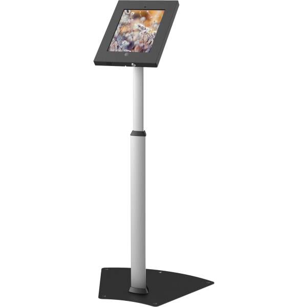 Lockable floor stand for iPad 2/3/4 / Air, silver/black