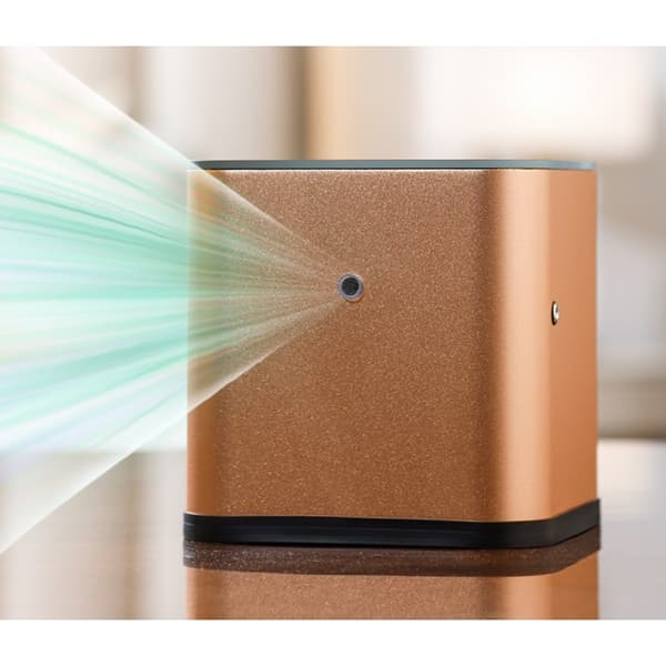 Rose Gold Metal Aromaterapi Diffuser (Bluetooth + WiFi) EU-stik, Smart Duftspreder til Hjemmet Gold Gold