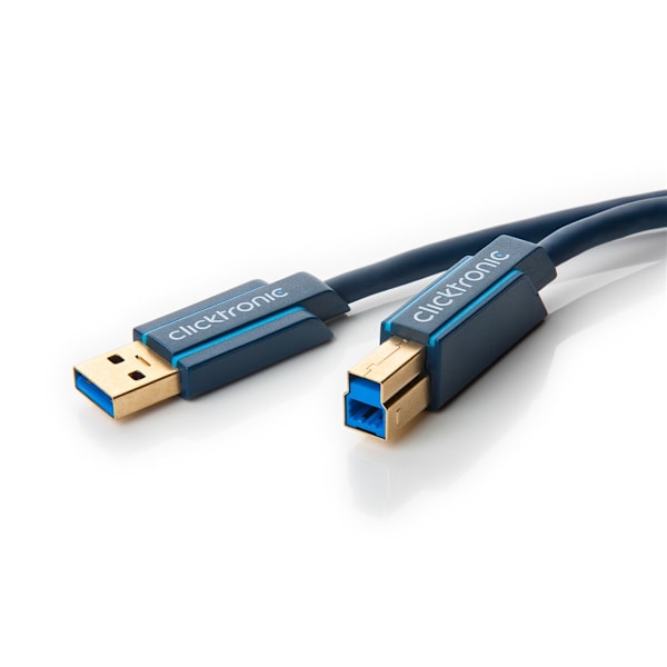 Sovitinkaapeli USB-A:sta USB-B 3.0:aan