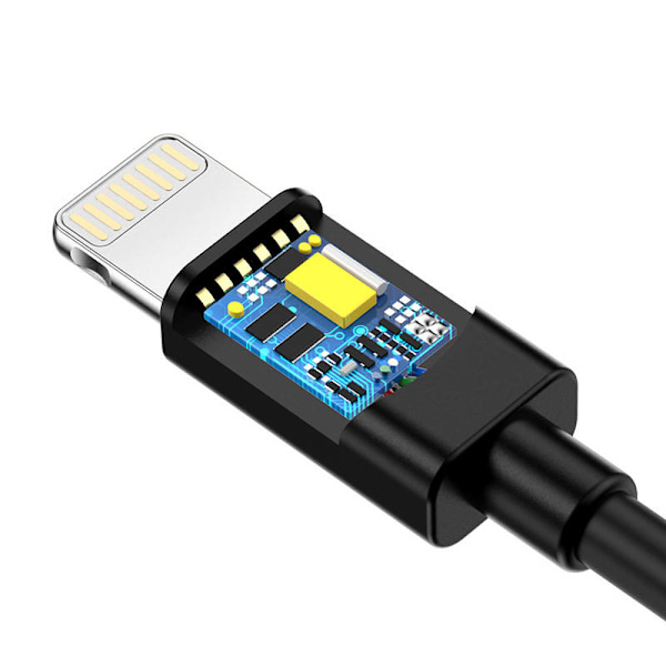 USB till Lightning-kabel Choetech IP0026, MFi, 1,2m (svart)