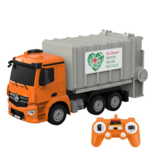 Kaukosäädin RC roska-auto 1:26 Double Eagle ( oranssi) Mercedes-Benz Antos E676-003