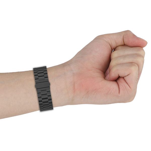 Snyggt armband i rostfritt stål för Samsung Galaxy Watch 7/FE Svart