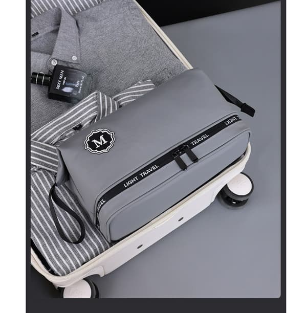 Herrarnas Resenecessär - Vattentät Hängande Dopp Kit Grey Grey