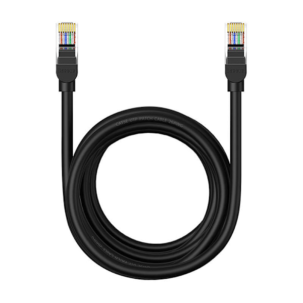 Baseus Ethernet CAT5, 5m netværkskabel (sort)