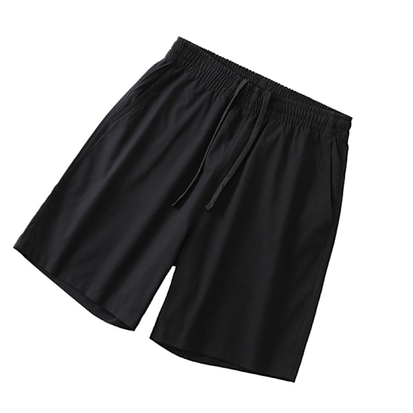 Nopeasti kuivuvat urheilushortsit polyesteriä Musta XL