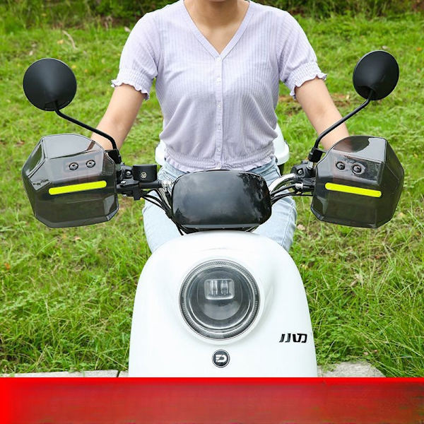 Motorcykel håndbeskyttere sæt med bakspejle