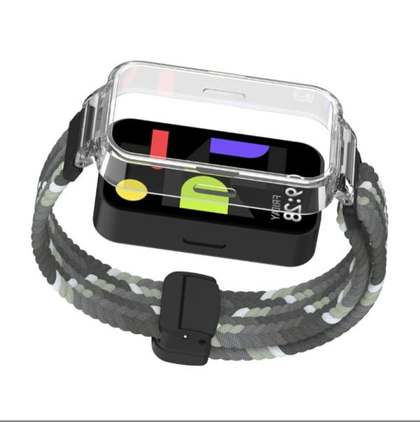 Redmi Band 3/9 Active -nailonkellonhihna magneettilukolla Grey Grey