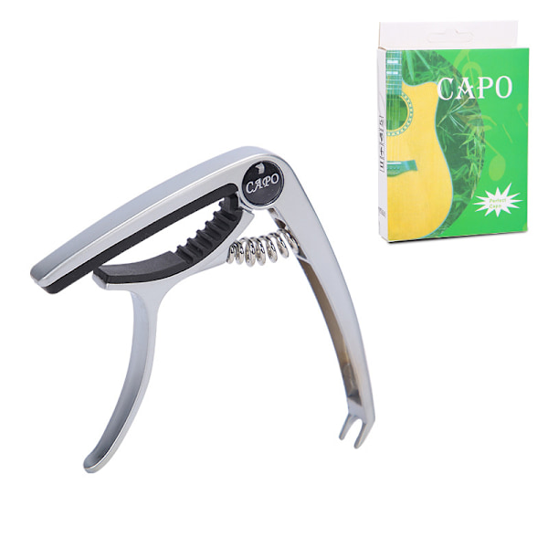 Gitarrkapo av zinklegering - Silverfärg med presentförpackning