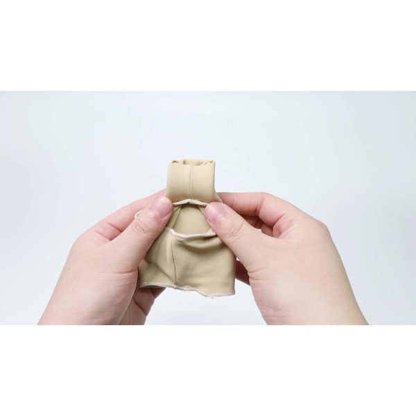 Tåavskiljare för hallux valgus / Tåseparerande stödstrumpor 1 par Beige