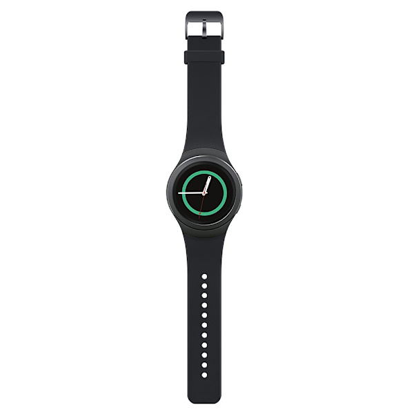 Silikone urrem til Samsung Galaxy Gear S2 SM-R730/SM-R720 Sort
