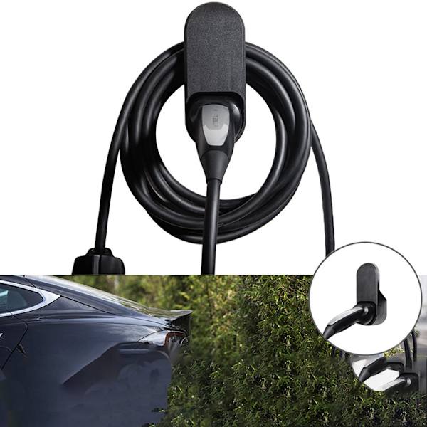 Väggmonterad EV-Laddare Hållare för Tesla Model 3/X/S/Y (EU-kontakt)