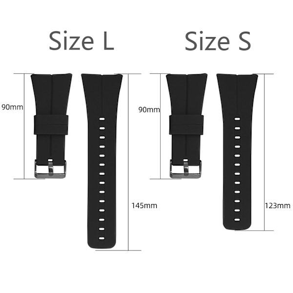 INF Klockarmband Polar M400/M430 Svart L