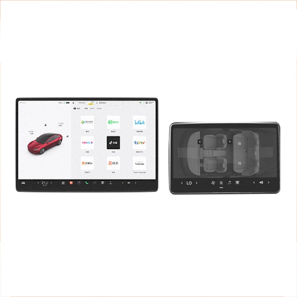 Tesla Model 3/Y Center Console Skærmbeskytter - Refresh M3 Central kontrol + bagerste række mat version