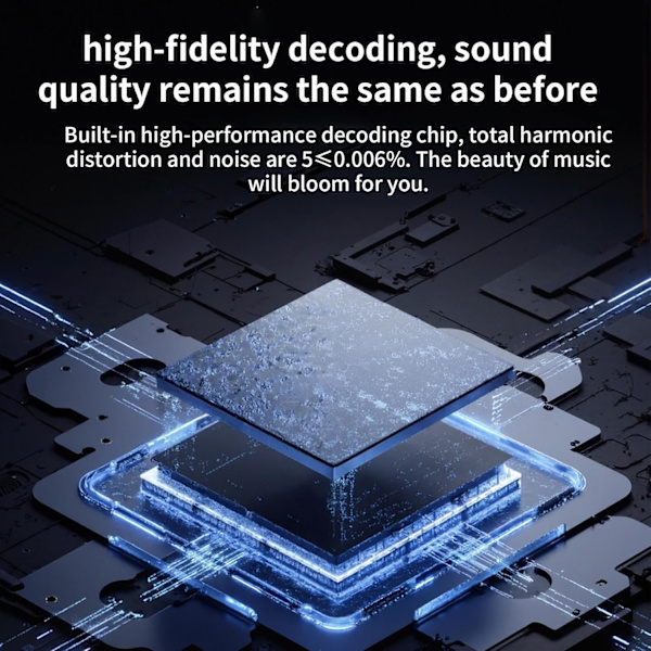 3,5 mm han til USB-C hun lydadapter med indbygget DAC dekoder 16bit/48KHz 40mW output, sort